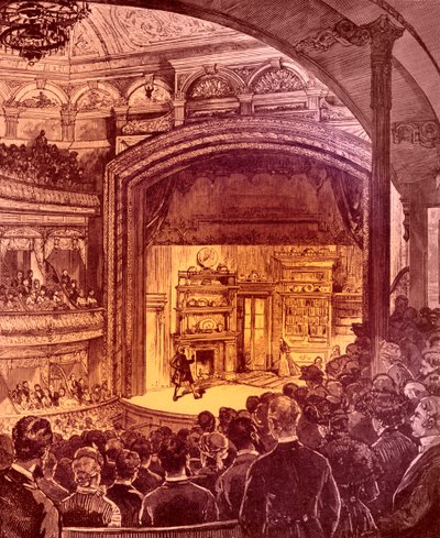 New York Theatre Interior 1882 by Charles Graham